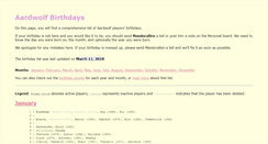 Desktop Screenshot of birthdays.gaardian.com